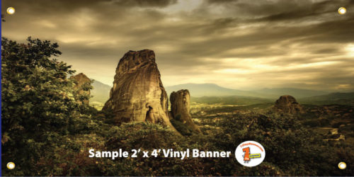 2x4 Banner | Custom Printed 2 x 4 Vinyl Banner - 1DayBanner.com