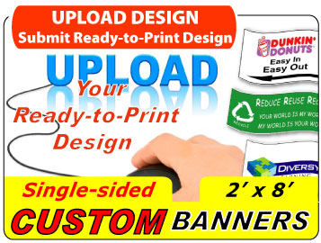2x8 Banner Buy Custom Printed 2 x 8 Vinyl Banner Fast Cheap